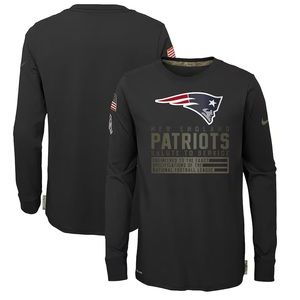 NWOT Nike New England Patriots Salute to Service Dri-Fit Military YMed 10 12